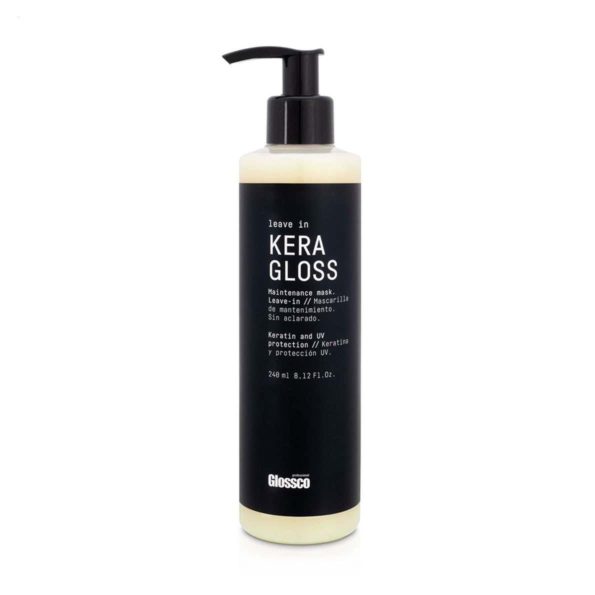 Незмивна маска для волосся Glossco Professional Keragloss Leave In, 240 мл